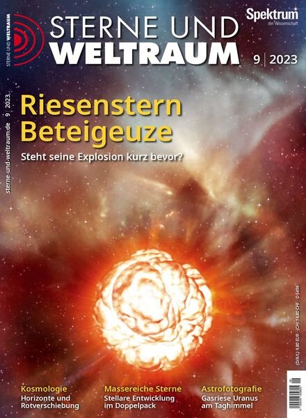 Sterne und Weltraum – September 2023 Cover