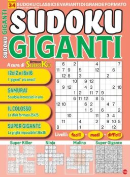 Sudoku Giganti – Maggio-Giugno 2024