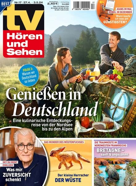 TV HOren und Sehen – 19 April 2024 Cover