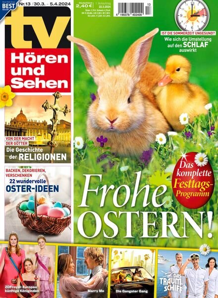 TV HOren und Sehen – 22 Marz 2024 Cover