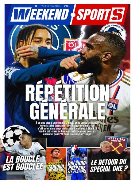 Week-end Sports – 19 Avril 2024 Cover
