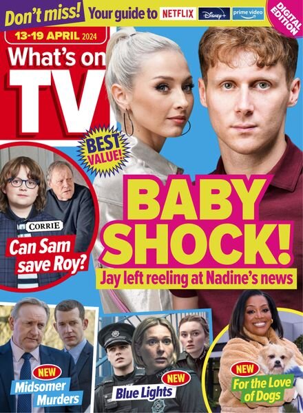 What’s on TV – 13 April 2024 Cover