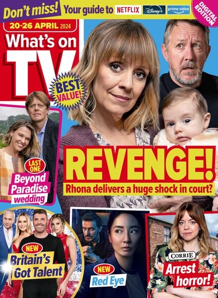 What’s on TV – 20 April 2024 Cover