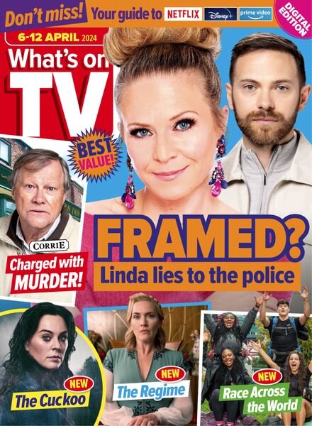 What’s on TV – 6 April 2024 Cover