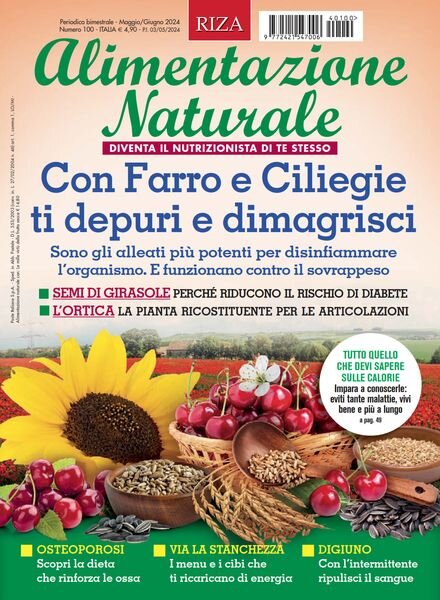 Alimentazione Naturale – Maggio-Giugno 2024 Cover