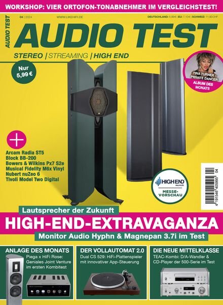 Audio Test – Ausgabe 4 2024 Cover