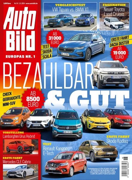Auto Bild Germany – 2 Mai 2024 Cover