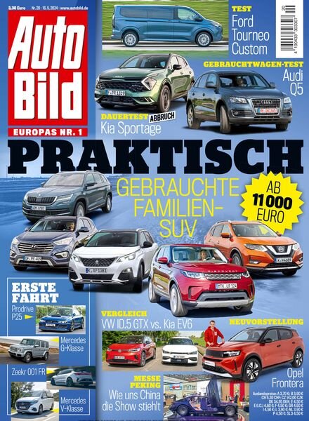 Auto Bild Schweiz – 16 Mai 2024 Cover