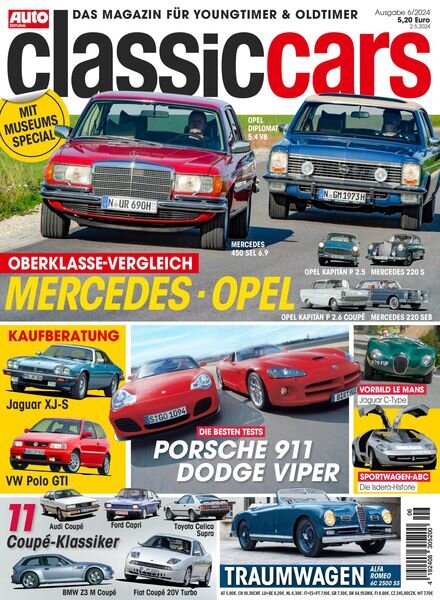 Auto Zeitung Classic Cars – Juni 2024 Cover