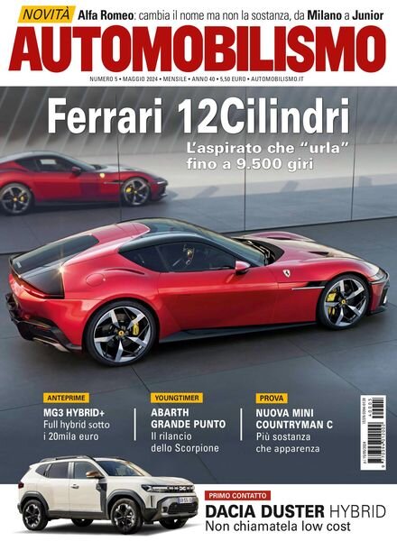 Automobilismo – Maggio 2024 Cover