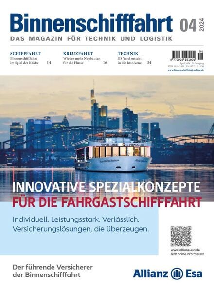Binnenschifffahrt – April 2024 Cover