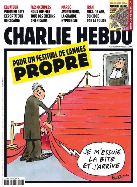 Charlie Hebdo – 15 Mai 2024 Cover
