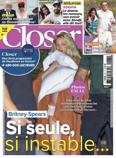 Closer France – 10 Mai 2024 Cover