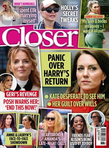 Closer UK – Issue 1106 – 4 May 2024 Cover