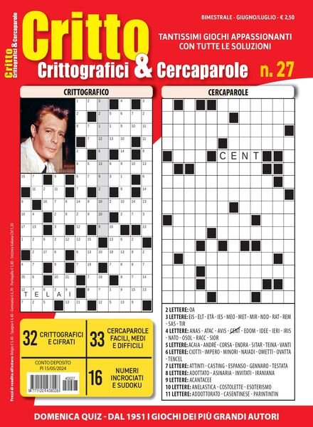 Crittografici & Carcaparole – Giugno-Luglio 2024 Cover