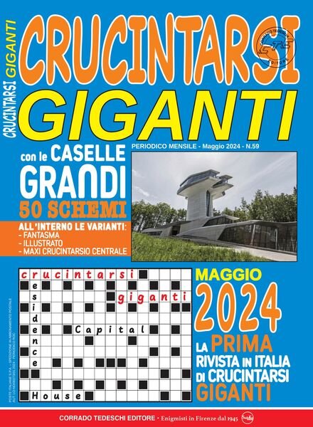 Crucintarsi Giganti – Maggi 2024 Cover