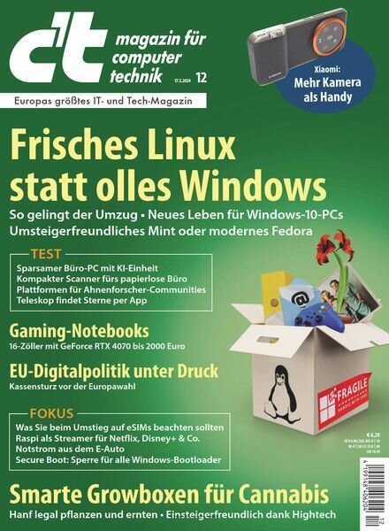 ct Magazin fur Computertechnik – 17 Mai 2024 Cover