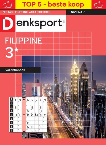 Denksport Filippine 3 Vakantieboek – 3 Mei 2024 Cover