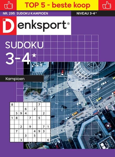 Denksport Sudoku 3-4 kampioen – 3 Mei 2024 Cover