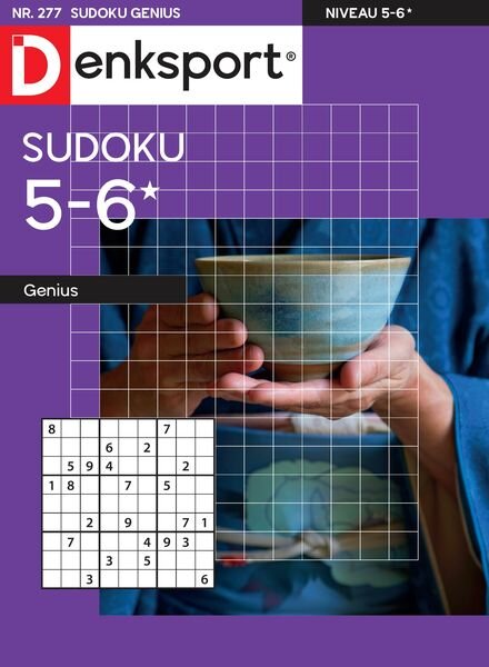 Denksport Sudoku 5-6 genius – 9 Mei 2024 Cover