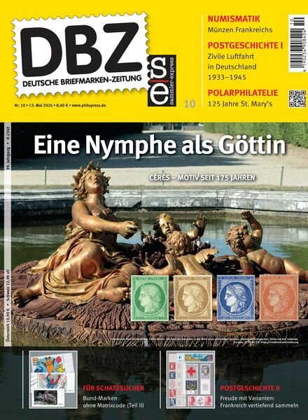 Deutsche Briefmarken-Zeitung – 13 Mai 2024 Cover
