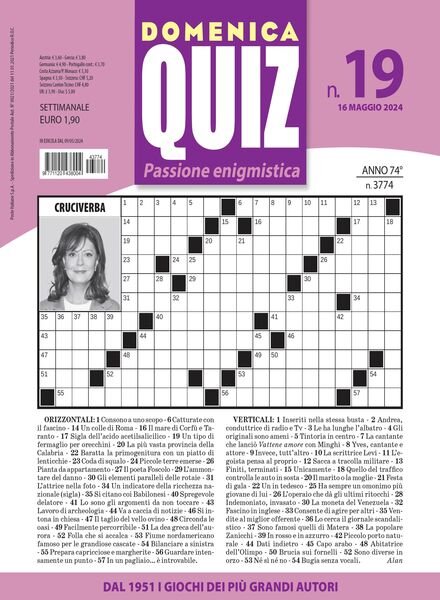 Domenica Quiz – 16 Maggio 2024 Cover