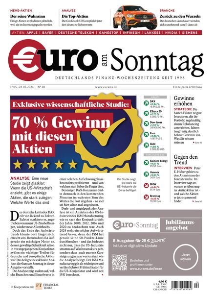 Euro am Sonntag – 17 Mai 2024 Cover