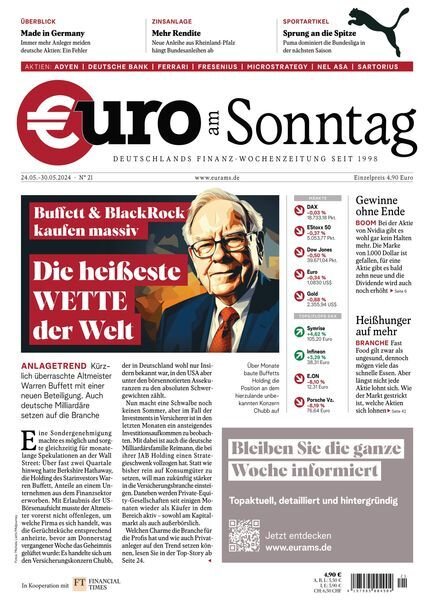 Euro am Sonntag – 24 Mai 2024 Cover