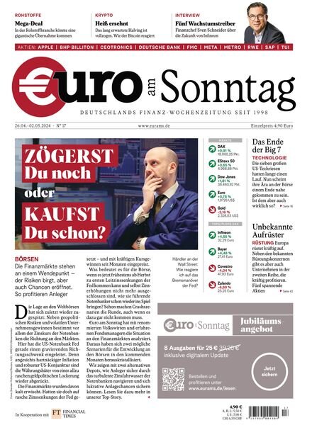 Euro am Sonntag – 26 April 2024 Cover