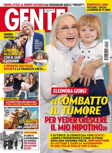 Gente Italia – 18 Maggio 2024 Cover