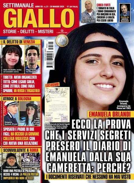 Giallo – 29 Maggio 2024 Cover