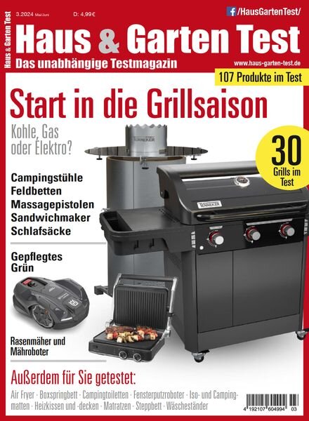 Haus & Garten Test – Mai-Juni 2024 Cover