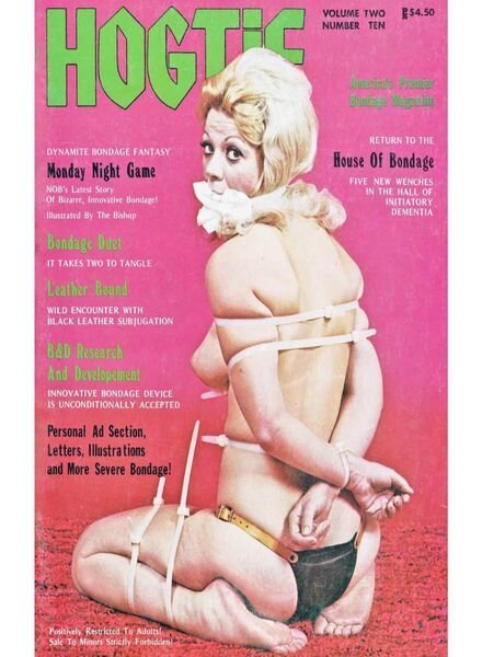 Hogtie – Volume 2 Number 10 1974 Cover