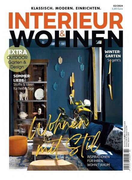 Interieur & Wohnen – April-Mai-Juni 2024 Cover