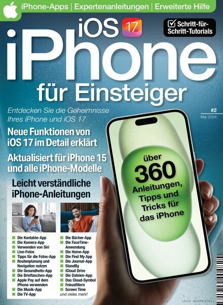 iPhone und iOS 17 fur Einsteiger – Mai 2024 Cover