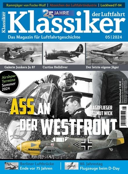 Klassiker der Luftfahrt – Mai 2024 Cover