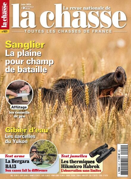 La Revue nationale de La chasse – Juin 2024 Cover