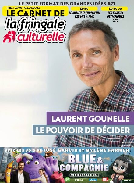 Le Carnet de La Fringale Culturelle – 3 Mai 2024 Cover
