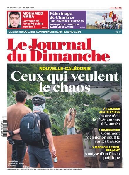 Le Journal du dimanche – 19 Mai 2024 Cover