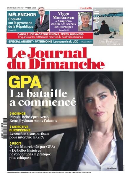 Le Journal du dimanche – 29 Avril 2024 Cover