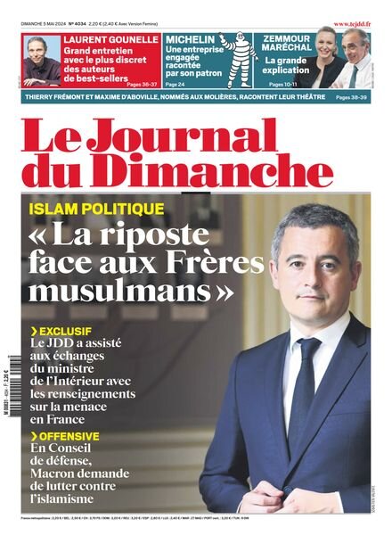 Le Journal du dimanche – 5 Mai 2024 Cover