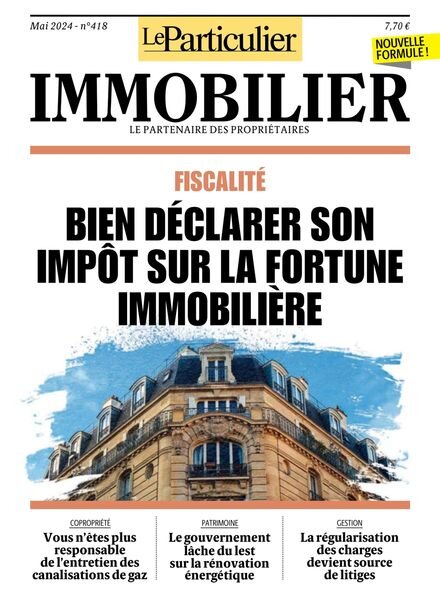 Le Particulier Immobilier – Mai 2024 Cover