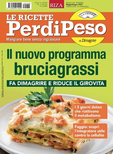 Le Ricette PerdiPeso – Maggio-Giugno 2024 Cover