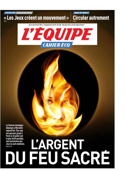 L’Equipe Cahier eco – 8 Mai 2024 Cover