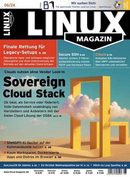 Linux-Magazin – Juni 2024 Cover