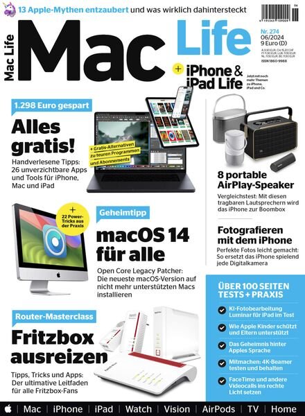 Mac Life Germany – Juni 2024 Cover
