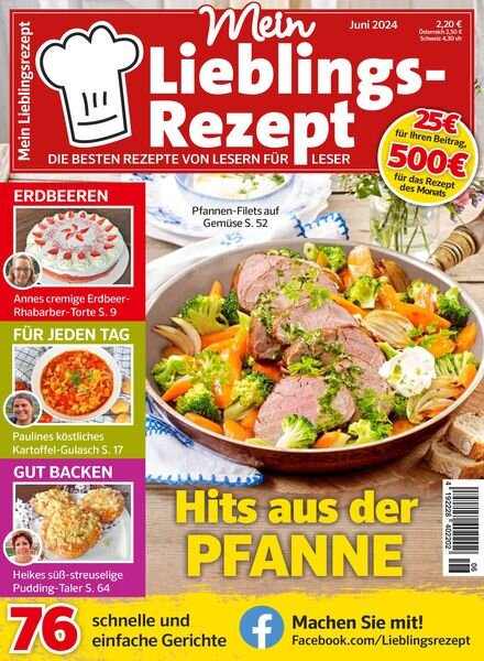 Mein Lieblingsrezept – Juni 2024 Cover