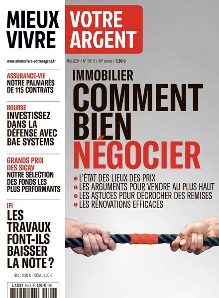 Mieux Vivre Votre Argent – Mai 2024 Cover