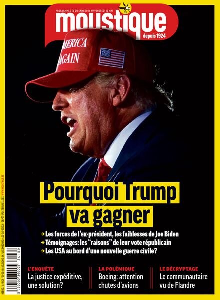 Moustique Magazine – 1er Mai 2024 Cover
