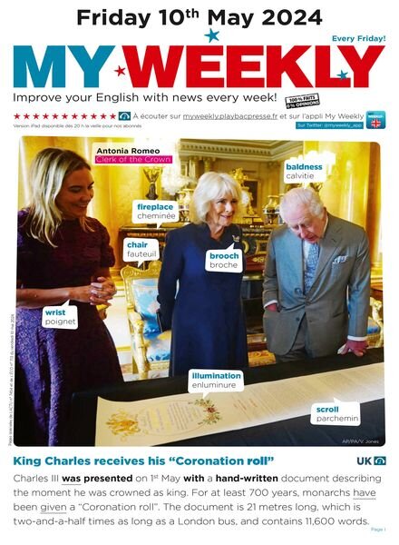 My Weekly fr – 11 Mai 2024 Cover